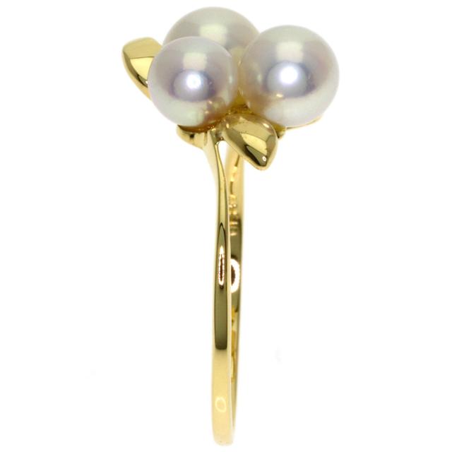 ミキモト MIKIMOTO パール 真珠 リング・指輪 K18イエローゴールド レディース 中古_3