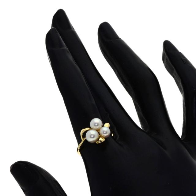 ミキモト MIKIMOTO パール 真珠 リング・指輪 K18イエローゴールド レディース 中古_7