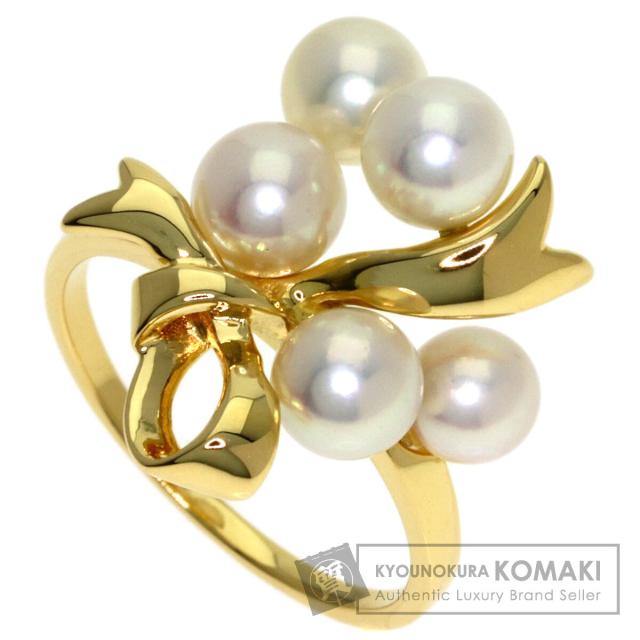 ミキモト MIKIMOTO  パール 真珠  リング・指輪 K18イエローゴールド レディース  中古