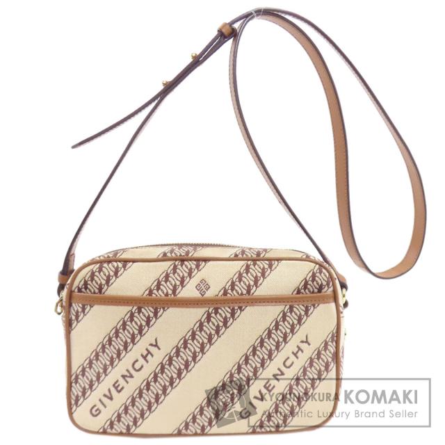 ジバンシー GIVENCHY  ロゴ  ショルダーバッグ キャンバス レディース  中古
