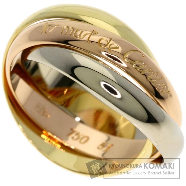 カルティエ CARTIER トリニティ #51 リング・指輪 K18イエローゴールド レディース 中古
