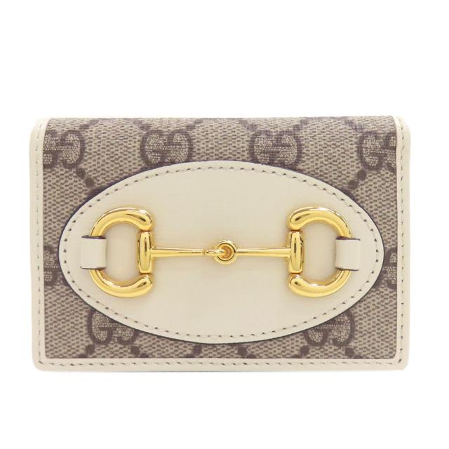 グッチ GUCCI 644462  ホースビット GG  二つ折り財布（小銭入れあり） PVC レディース  中古_1