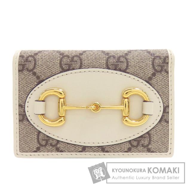 グッチ GUCCI 644462  ホースビット GG  二つ折り財布（小銭入れあり） PVC レディース  中古