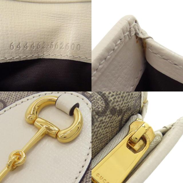 グッチ GUCCI 644462  ホースビット GG  二つ折り財布（小銭入れあり） PVC レディース  中古_8