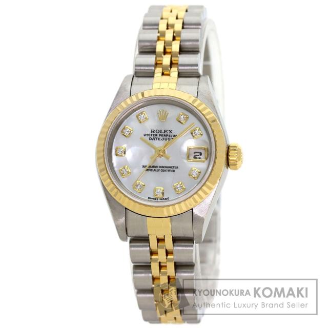 ロレックス ROLEX 79173NG デイトジャスト 10P ダイヤモンド 腕時計 ステンレススチール 中古 573,436円