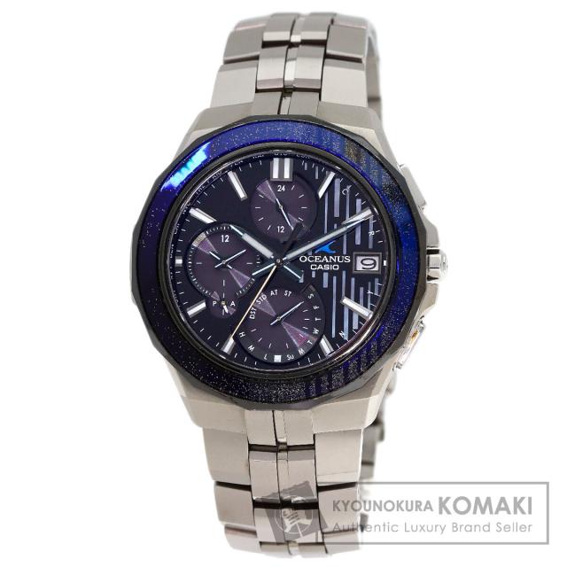 カシオ CASIO OCW-S5000MB-1AJF  オシアナス マンタ 蒔絵 世界限定1200本  腕時計 チタン チタン   中古