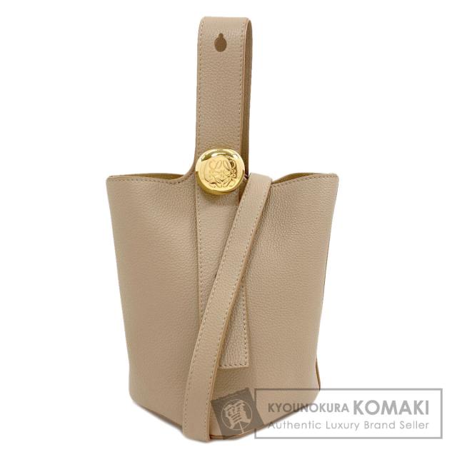 ロエベ LOEWE ペブルバケット ミニ 2WAY ハンドバッグ カーフ レディース 中古