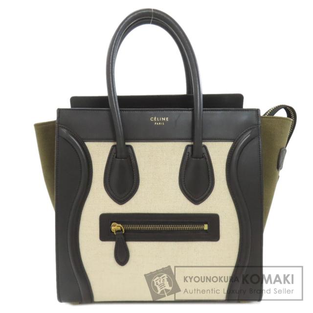 セリーヌ CELINE ラゲージ マイクロ ハンドバッグ レザー レディース 中古