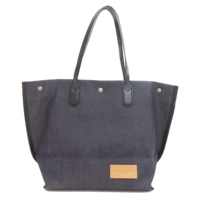 ロンシャン Longchamp  エッセンシャル　ショッピングバッグ  トートバッグ キャンバス 中古_2