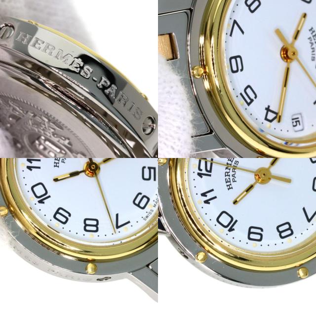 エルメス HERMES CL4.220  クリッパー  腕時計 ステンレススチール SSxGP   レディース  中古_7