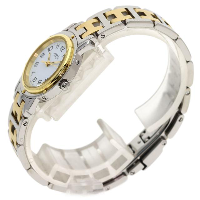 エルメス HERMES CL4.220  クリッパー  腕時計 ステンレススチール SSxGP   レディース  中古_2