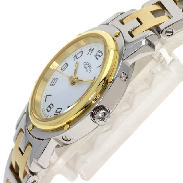 エルメス HERMES CL4.220  クリッパー  腕時計 ステンレススチール SSxGP   レディース  中古_5