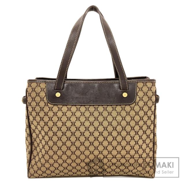 セリーヌ CELINE  マカダム柄  ハンドバッグ キャンバス レディース  中古