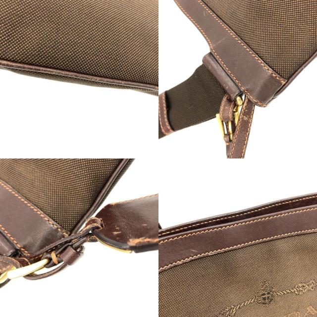 プラダ PRADA ロゴ ショルダーバッグ キャンバス レディース 中古_6