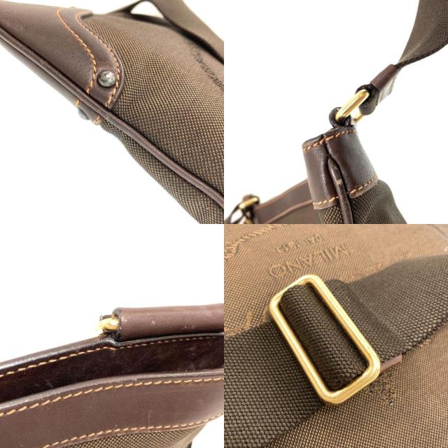 プラダ PRADA ロゴ ショルダーバッグ キャンバス レディース 中古_7