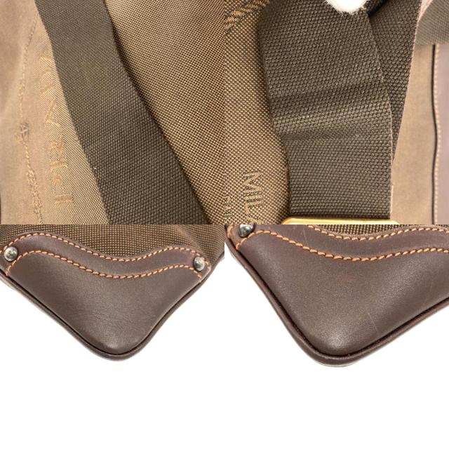 プラダ PRADA ロゴ ショルダーバッグ キャンバス レディース 中古_8