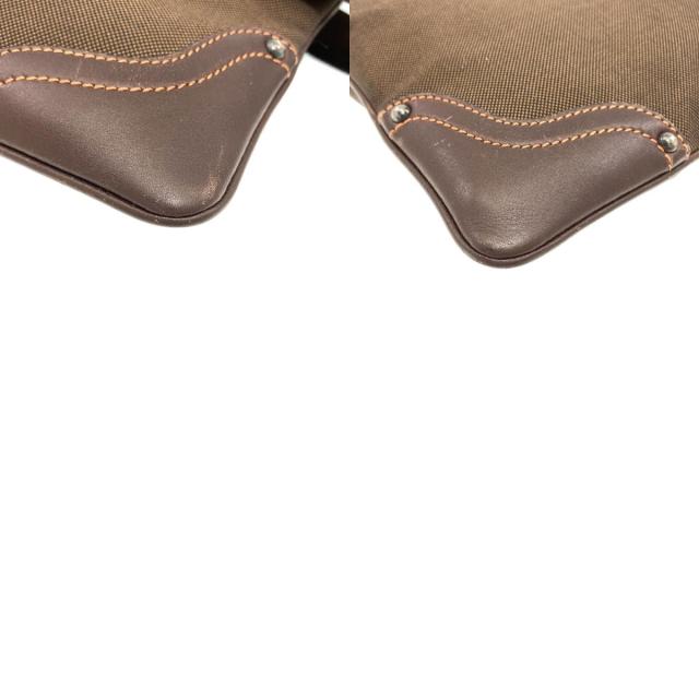プラダ PRADA ロゴ ショルダーバッグ キャンバス レディース 中古_9