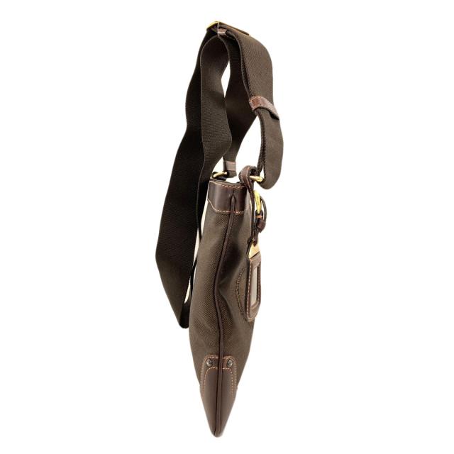プラダ PRADA ロゴ ショルダーバッグ キャンバス レディース 中古_3