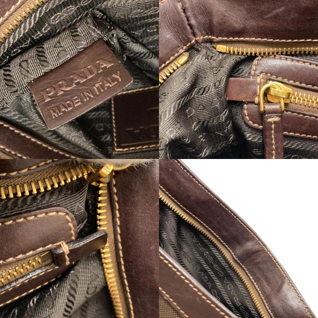 プラダ PRADA ロゴ ショルダーバッグ キャンバス レディース 中古_5