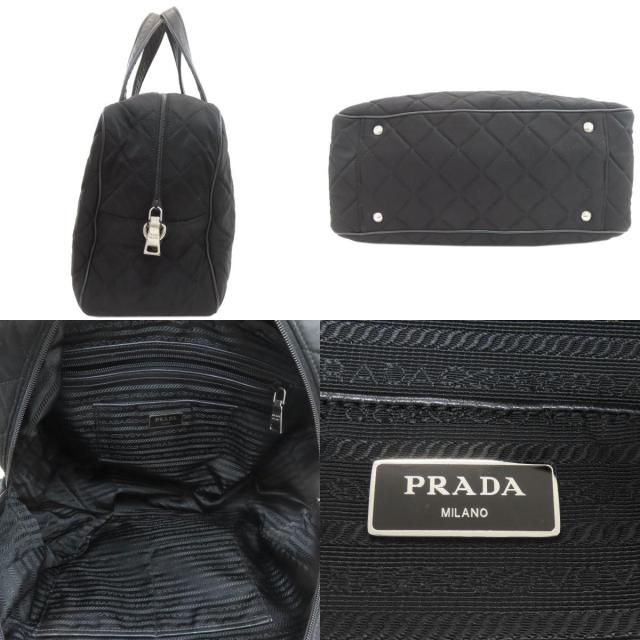 プラダ PRADA キルティング 2WAY ハンドバッグ コットンキャンバス レディース 中古_3