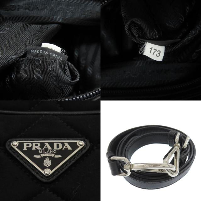 プラダ PRADA キルティング 2WAY ハンドバッグ コットンキャンバス レディース 中古_4