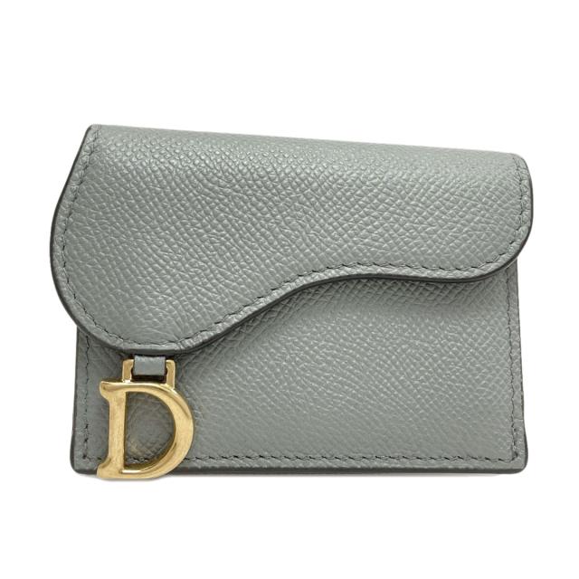 クリスチャンディオール CHRISTIAN DIOR  サドル ロータス  二つ折り財布（小銭入れあり） 中古_1