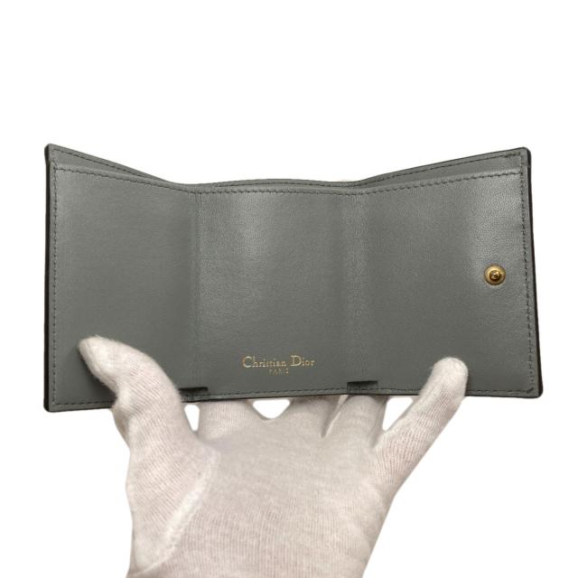クリスチャンディオール CHRISTIAN DIOR  サドル ロータス  二つ折り財布（小銭入れあり） 中古_4