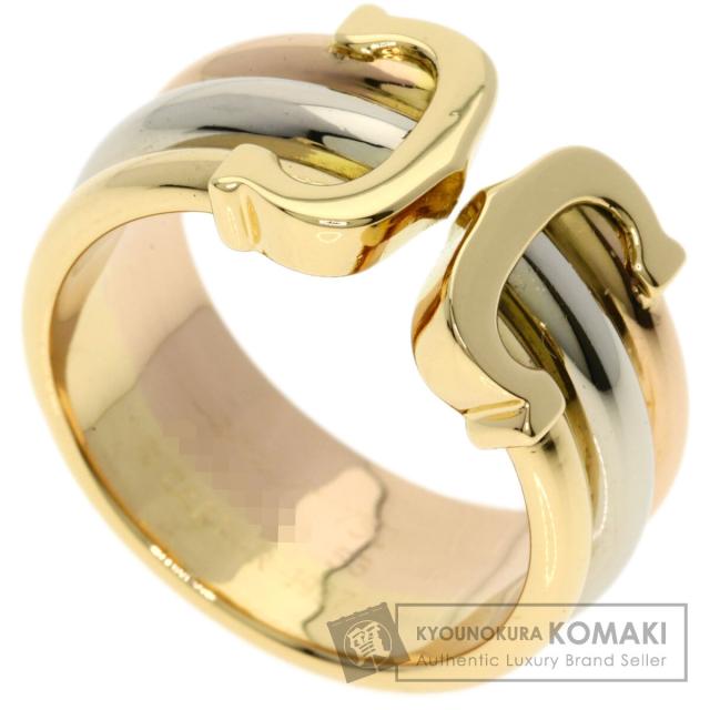 カルティエ CARTIER  2Cリング LM #53  リング・指輪 K18イエローゴールド レディース  中古