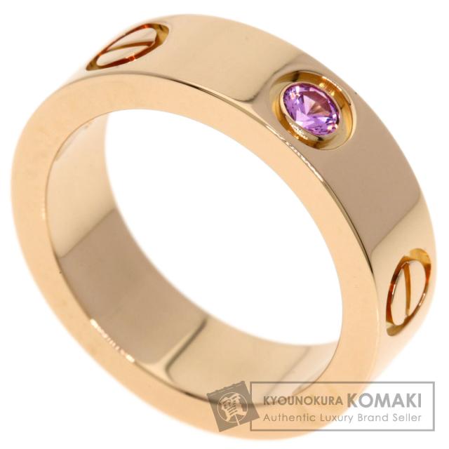 カルティエ CARTIER  ラブリング ピンクサファイア #50  リング・指輪 K18ピンクゴールド 中古