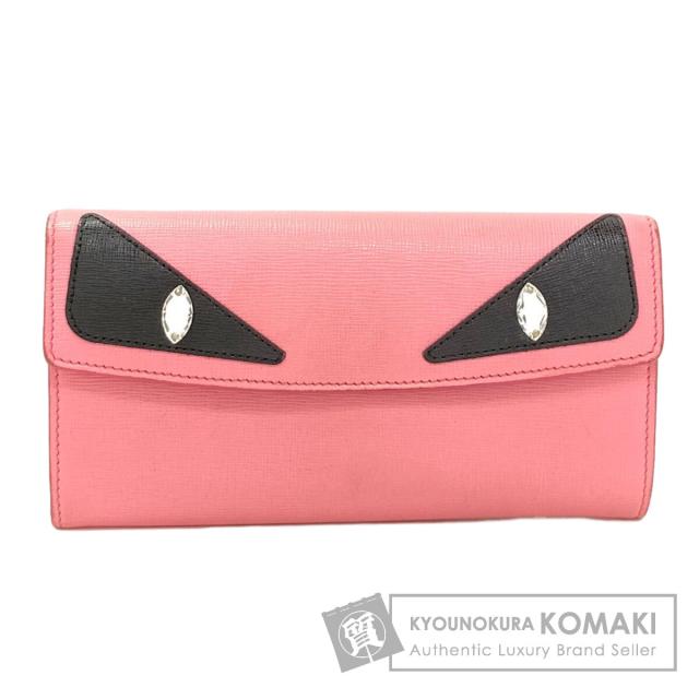 フェンディ FENDI  バグズ モンスター  長財布（小銭入れあり） レザー レディース  中古