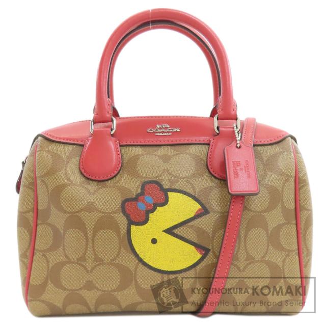 コーチ COACH F73670  パックマンコラボ シグネチャー 2WAY  ハンドバッグ PVC レディース  中古