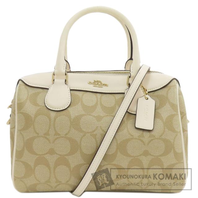 コーチ COACH F32203  シグネチャー 2WAY  ハンドバッグ PVC レディース  中古