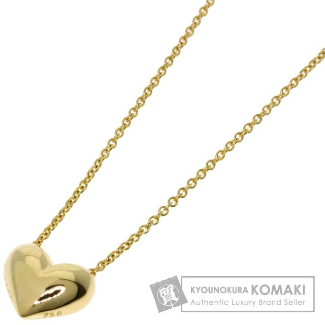ティファニー TIFFANY&Co. ピンチドハート ネックレス K18イエローゴールド レディース 中古