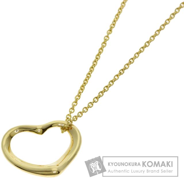 ティファニー TIFFANY&Co. オープンハート ネックレス K18イエローゴールド レディース 中古