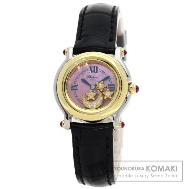 ショパール Chopard 27/8246-21  ハッピースポーツ ダイヤモンド  腕時計 ステンレススチール 中古
