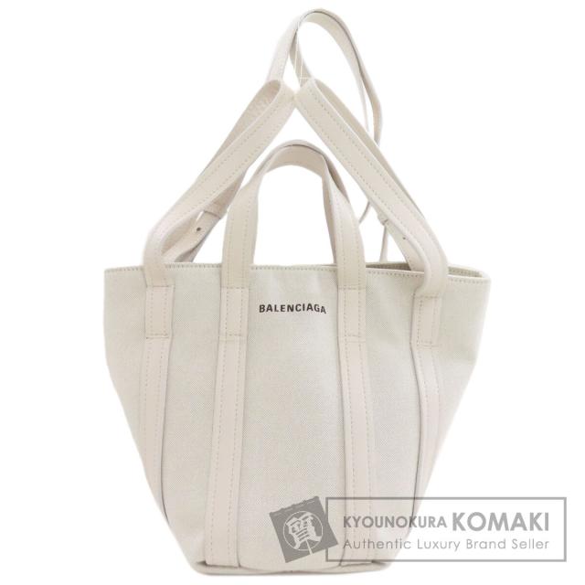 バレンシアガ BALENCIAGA 672793 エブリデイ 2WAY ハンドバッグ キャンバス レディース 中古