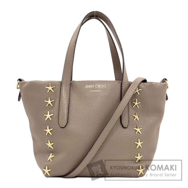 ジミーチュウ Jimmy Choo  スターモチーフ 2WAY  ハンドバッグ カーフ レディース  中古