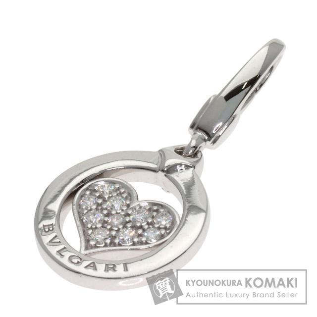 ブルガリ BVLGARI トンド ハート ダイヤモンド チャーム ペンダントトップ 中古