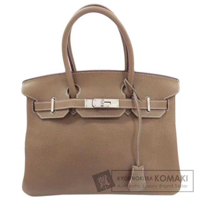 エルメス HERMES  バーキン30 エトープ シルバー金具  ハンドバッグ トリヨン レディース  中古