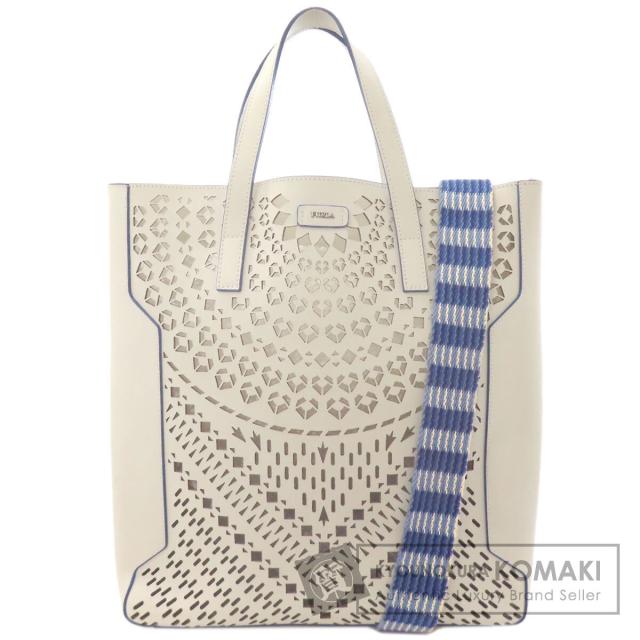 フルラ Furla  カットアウトデザイン 2WAY  トートバッグ レザー レディース  中古