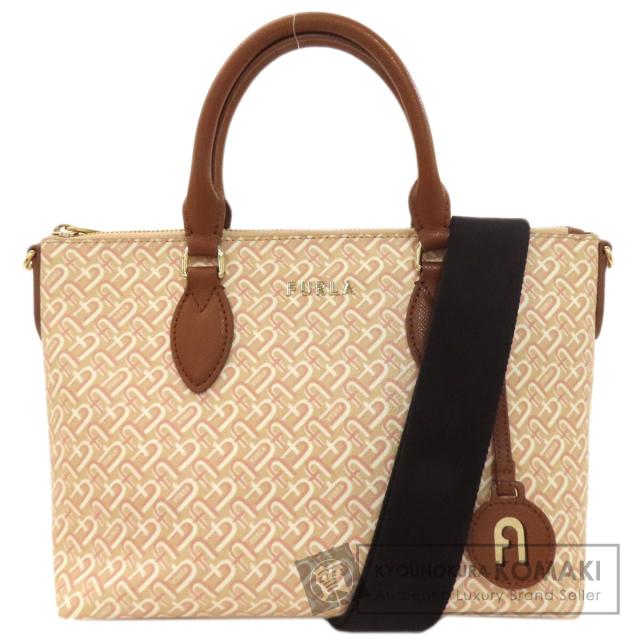 フルラ Furla  カリプソ アーチロゴパターン 2WAY  ハンドバッグ レザー レディース  中古