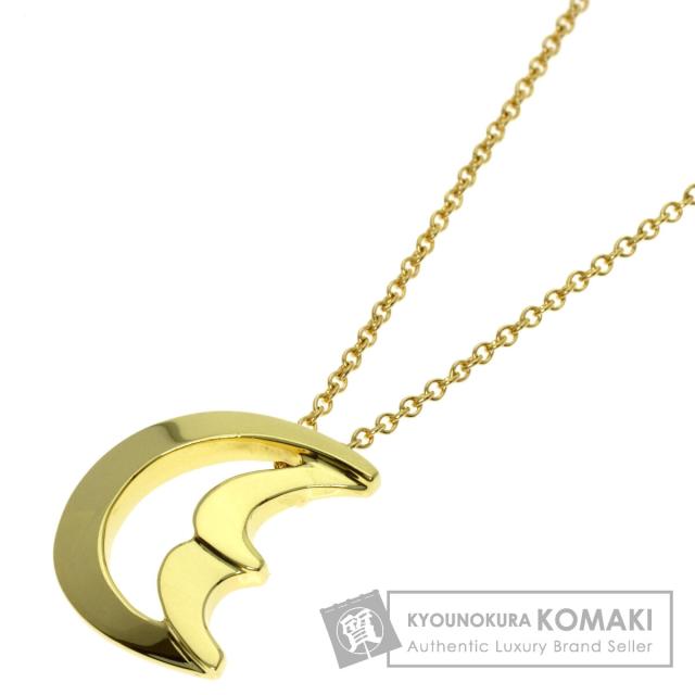 ティファニー TIFFANY&amp;Co.  クレセント ムーン  ネックレス K18イエローゴールド レディース  中古