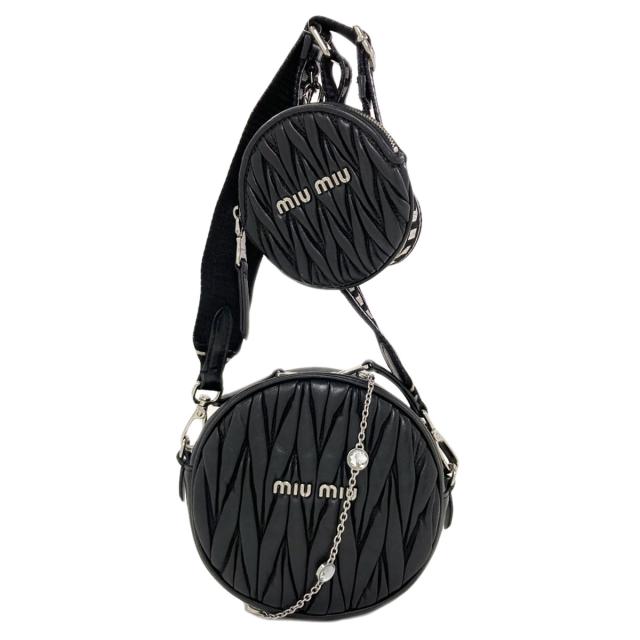 ミュウミュウ MIUMIU  マテラッセ 2WAY  ショルダーバッグ カーフ レディース  中古_1
