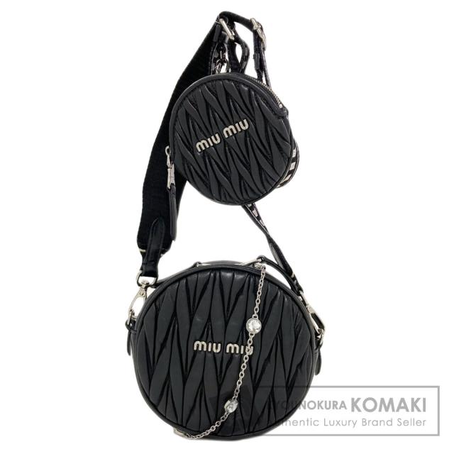 ミュウミュウ MIUMIU  マテラッセ 2WAY  ショルダーバッグ カーフ レディース  中古