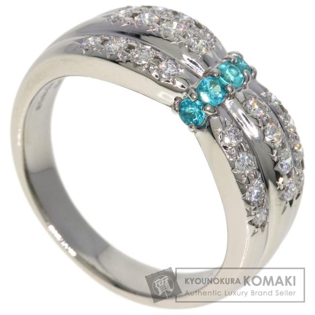タサキ TASAKI  パライバトルマリン ダイヤモンド  リング・指輪 プラチナPT900 レディース  中古