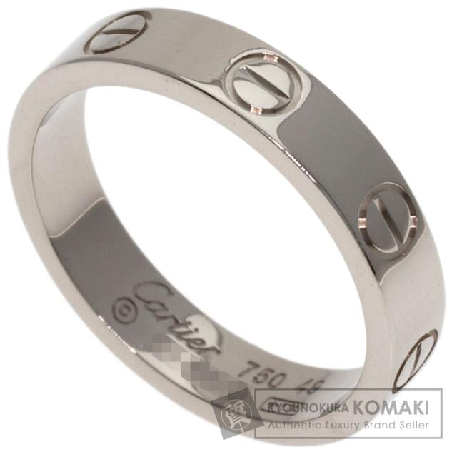 カルティエ CARTIER ミニラブリング #49 リング・指輪 K18ホワイトゴールド レディース 中古