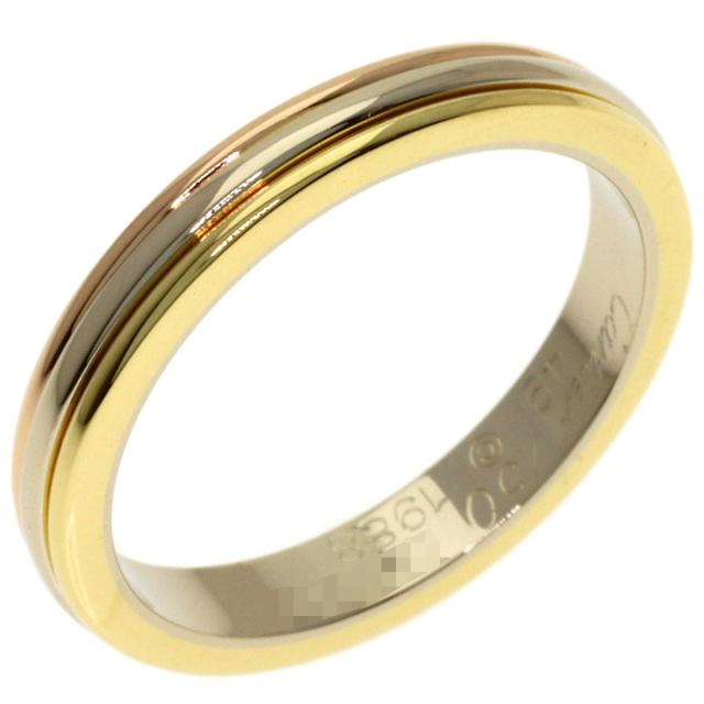 カルティエ CARTIER  スリー色合い #49  輪っか・指環 K18黄色ゴールド レディース  中古