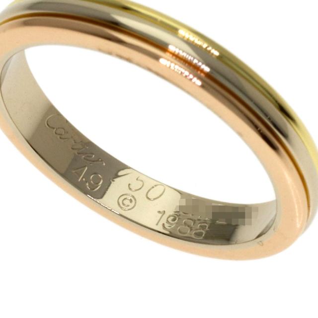 カルティエ CARTIER  スリー色合い #49  輪っか・指環 K18黄色ゴールド レディース  中古