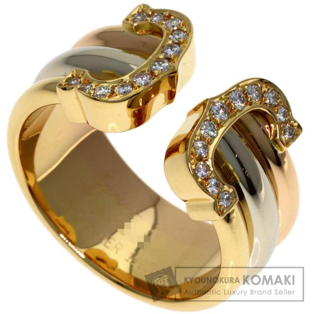 カルティエ CARTIER  2Cリング LM ダイヤモンド #49  リング・指輪 K18イエローゴールド 中古
