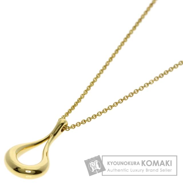 ティファニー TIFFANY&Co. ティアドロップ ネックレス K18イエローゴールド レディース 中古